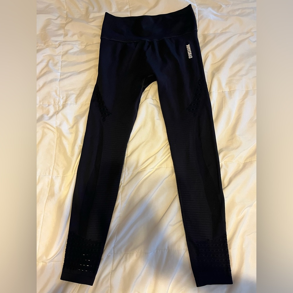 Gymshark Black Leggings. Size Large.